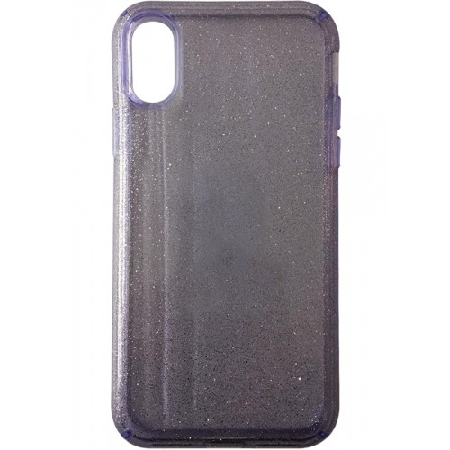 iPhone XRFleck Glitter Case Purple